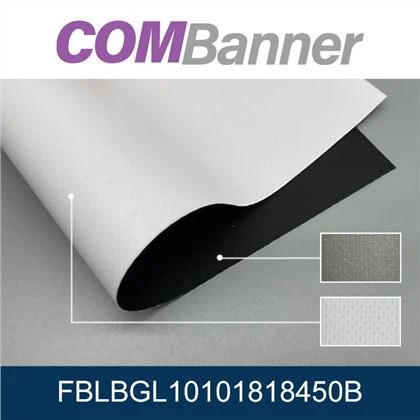 PVC-beschichtete Frontlit-Flex-Banner mit schwarzer Rückseite